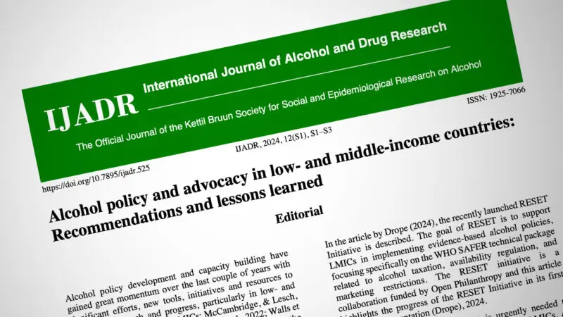 Thumbnail for What can we learn from alcohol policy and advocacy in low- and middle-income countries? 