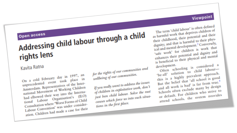 Thumbnail for Children as part of the solution: A child rights lens