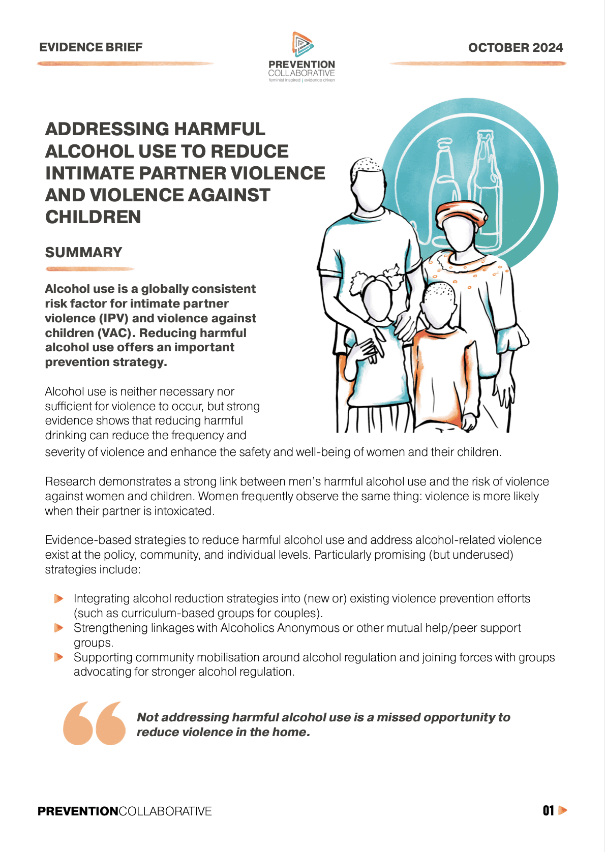 Addressing Harmful Alcohol Use to Reduce Intimate Partner Violence and ...